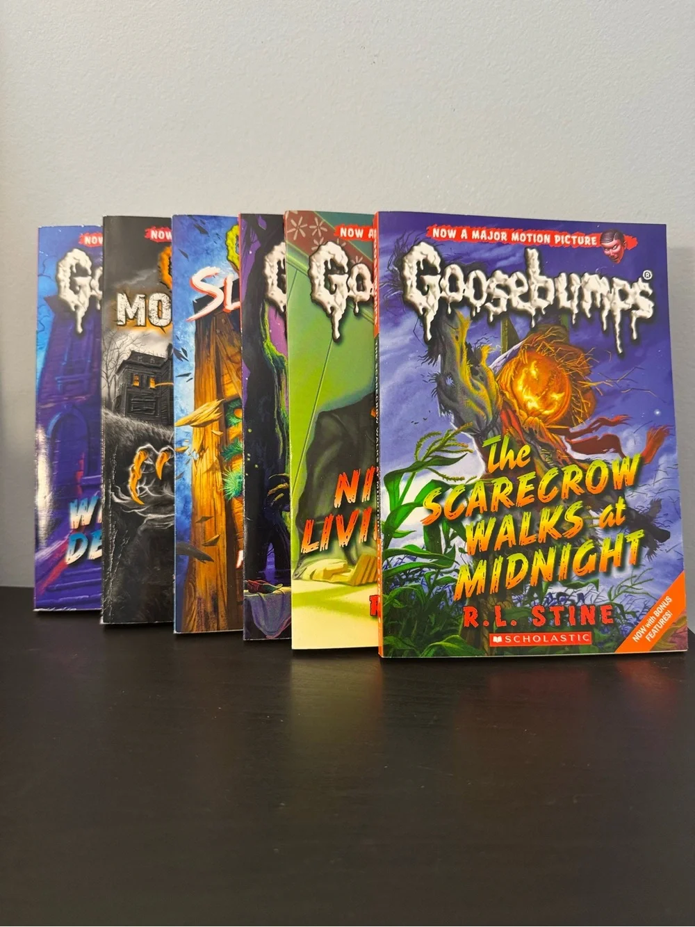 Set of 6 Goosebumps R.L. Stine paperback books kids YA horror series scary NEW